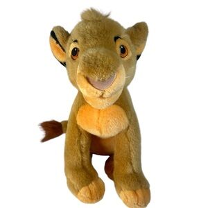 Disney Store The Lion King YOUNG SIMBA 13” Inch Plush Stuffed Animal Toy